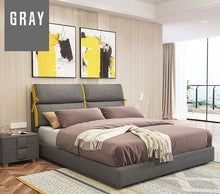 Load image into Gallery viewer, RAMA DYMASTY fashion fabric soft bed modern design bed bett, cama fashion king/queen size bedroom furniture