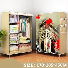 Load image into Gallery viewer, Actionclub Clothes Cabinet Non-woven Closet Fabric Wardrobe Folding Cloth Wardrobe Large Storage Rack Bedroom Furniture