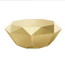 Load image into Gallery viewer, U-BEST Luxury furniture stainless steel diamond shape center coffee table ,Polygonal Metal Mirror Smooth Diamond Coffee Table