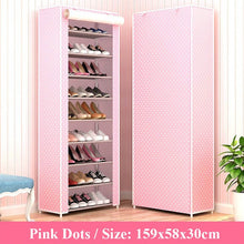 Load image into Gallery viewer, 10 Layers Shoe Rack Storage Nonwoven Fabric Shoes Cabinet Floor Dustproof Home Shoes Organizer Shlef Furniture Shoes Closet