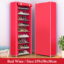 Load image into Gallery viewer, 10 Layers Shoe Rack Storage Nonwoven Fabric Shoes Cabinet Floor Dustproof Home Shoes Organizer Shlef Furniture Shoes Closet
