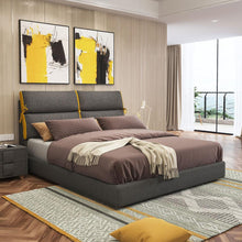 Load image into Gallery viewer, RAMA DYMASTY fashion fabric soft bed modern design bed bett, cama fashion king/queen size bedroom furniture

