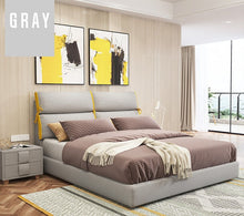 Load image into Gallery viewer, RAMA DYMASTY fashion fabric soft bed modern design bed bett, cama fashion king/queen size bedroom furniture
