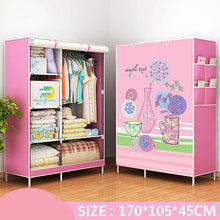 Load image into Gallery viewer, Actionclub Clothes Cabinet Non-woven Closet Fabric Wardrobe Folding Cloth Wardrobe Large Storage Rack Bedroom Furniture
