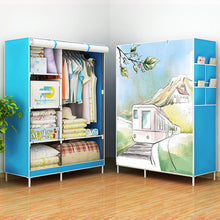 Load image into Gallery viewer, Actionclub Clothes Cabinet Non-woven Closet Fabric Wardrobe Folding Cloth Wardrobe Large Storage Rack Bedroom Furniture
