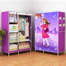 Load image into Gallery viewer, Actionclub Clothes Cabinet Non-woven Closet Fabric Wardrobe Folding Cloth Wardrobe Large Storage Rack Bedroom Furniture
