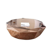 Load image into Gallery viewer, U-BEST Luxury furniture stainless steel diamond shape center coffee table ,Polygonal Metal Mirror Smooth Diamond Coffee Table
