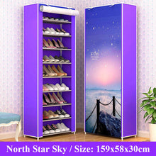 Load image into Gallery viewer, 10 Layers Shoe Rack  Storage Nonwoven Fabric Shoes Cabinet Floor Dustproof Home Shoes Organizer Shlef Furniture Shoes Closet
