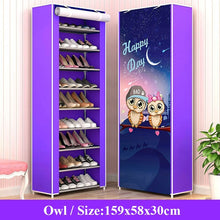 Load image into Gallery viewer, 10 Layers Shoe Rack  Storage Nonwoven Fabric Shoes Cabinet Floor Dustproof Home Shoes Organizer Shlef Furniture Shoes Closet
